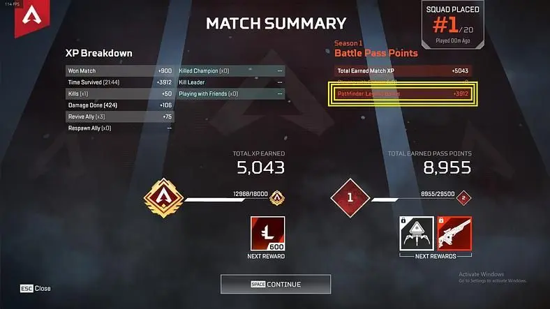 Apex Legends Legend Bonus - What is it?