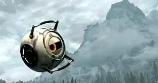 Skyrim gets Nolan North 'patched in' with Valve's Portal 2 Space Core mod