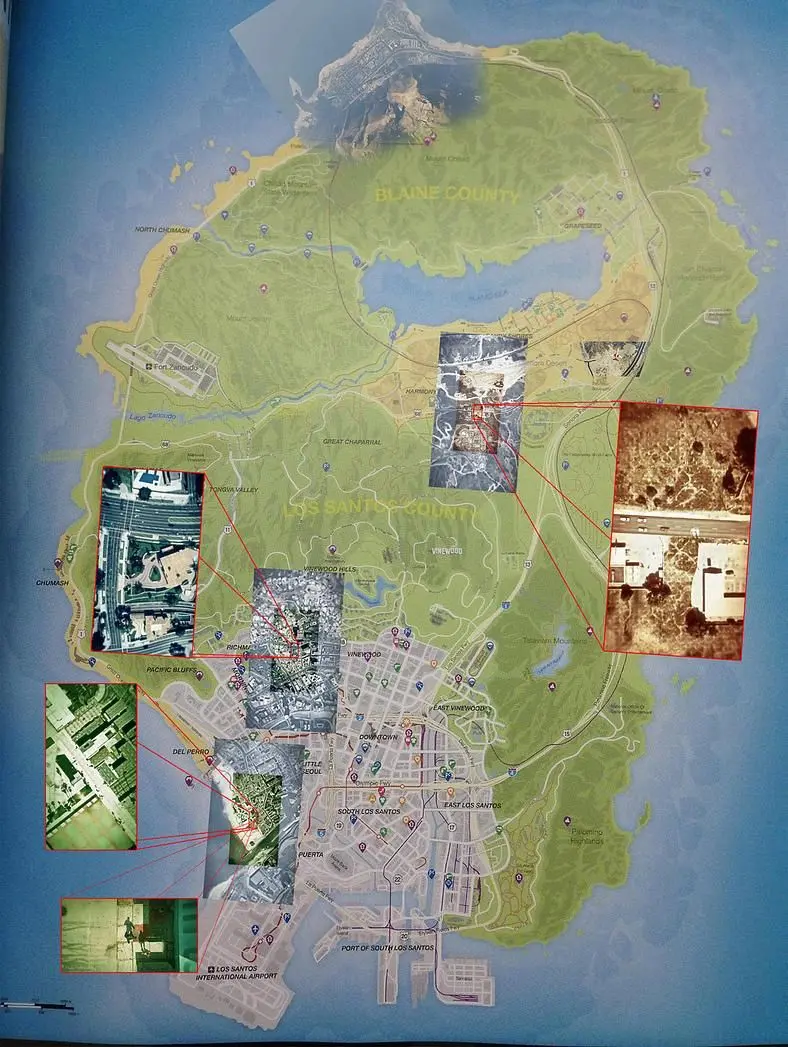 Grand Theft Auto V world map leaked out, as big as promised