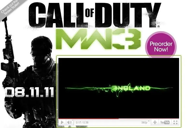 UK retailers confirm Nov. 8 Modern Warfare 3 release