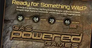 Gas Powered Games with 'Project W' teaser site, counting down 26 days