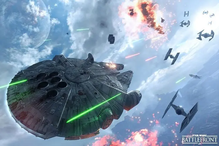Millennium Falcon and Slave I pilotable in Star Wars Battlefront