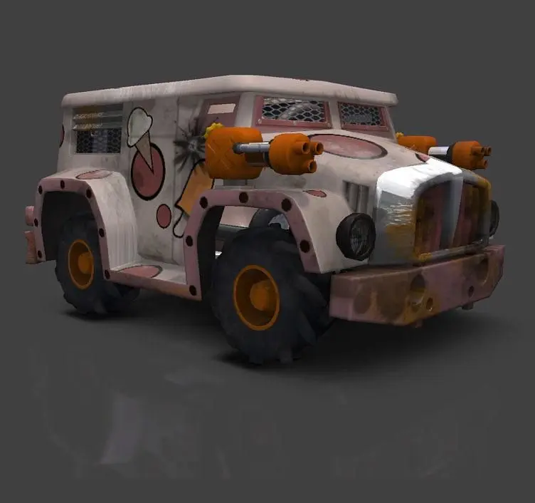 Twisted Metal's Sweet Tooth to "warm up" in ModNation Racers