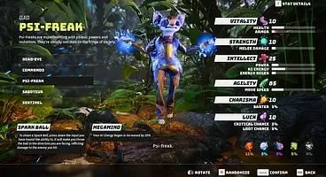 Biomutant Classes - Character Creation and Breed Selection Tips