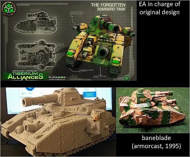 EA explains the "WH40K" tanks in Tiberium Alliances