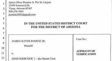 Gamers targeted by lawsuit for negative comments on Steam