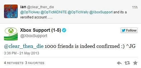 Xbox One's friend list will bump limit from 100 to 1000