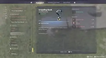 How to craft the Grappling Hook in Enshrouded