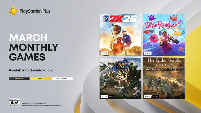 PlayStation Plus Essential Games List for March 2026