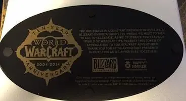 Blizzard rewards ten-year World of Warcraft subscribers with statue