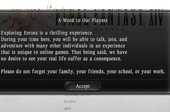 Square: 'Don't neglect life' with FFXIV