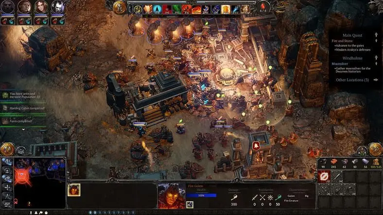 A unique blend of RTS and RPG.