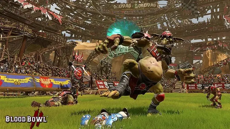Blood Bowl 2 features upgradeable stadiums, pitch invasions