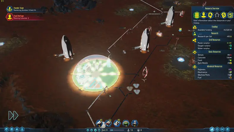 Hands-on Impressions with the new Mars colony management-strategy from the creators of Tropico.
