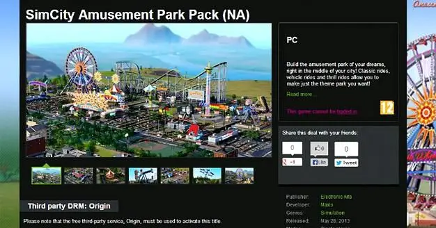 Green Man Gaming reveals Amusement Park add-on to SimCity, due May 28th