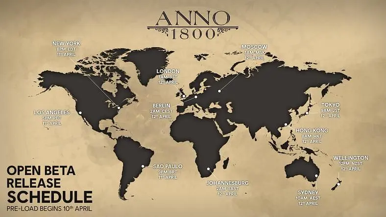 Anno 1800 Open Beta - When will the Open Beta Begin?