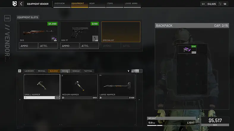 Equipment And Items / Building