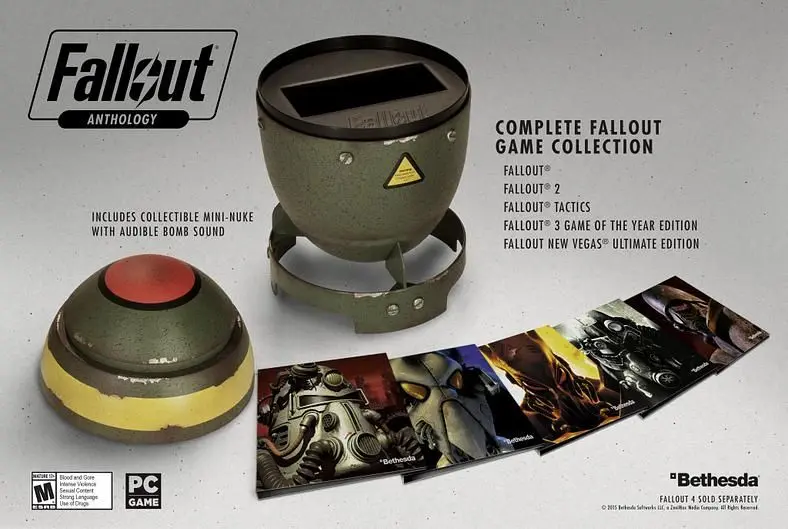 Bethesda announces Fallout Anthology, a series collection housed in a Mini-Nuke