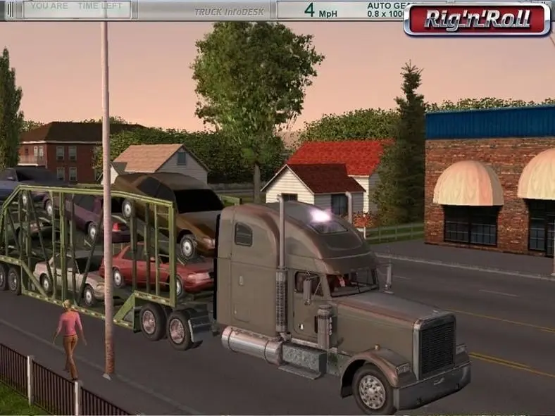 The wheels on the truck go round and round in this no-frills driving sim.
