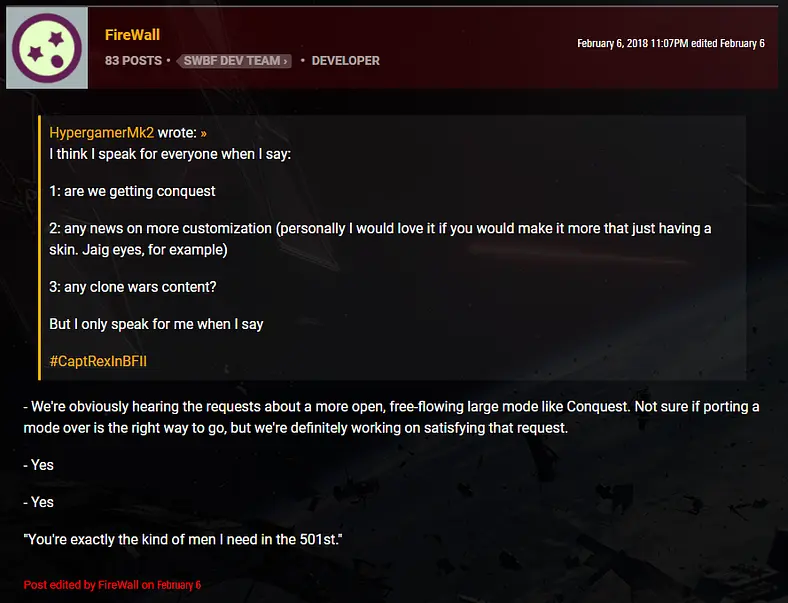 Star Wars Battlefront II Customisation And Clone Wars DLC Confirmed, Conquest Mode Under Development