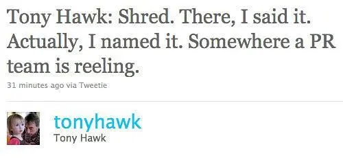 Activision working on Tony Hawk: Shred?