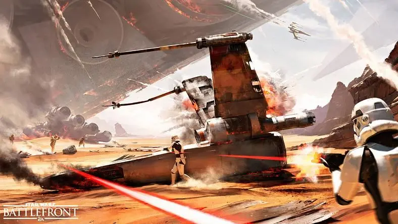 EA releases concept art for Star Wars: Battlefront's free Battle of Jakku DLC