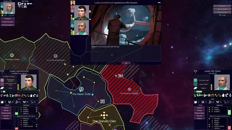 Star Dynasties Is A Sci-fi Strategy Game in Which You Manage Both Empire And Human Drama