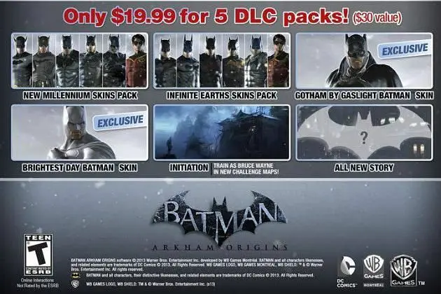 Warner Bros, defends Season Pass price for Batman: Arkham Origins
