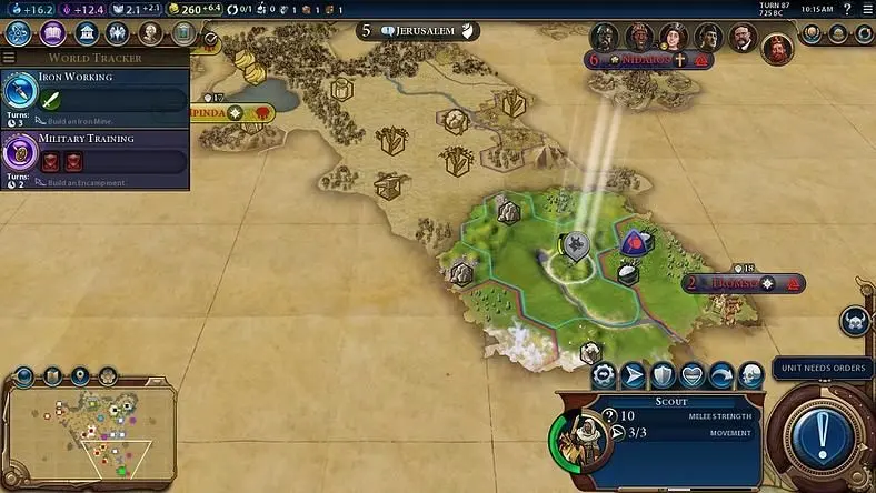 Civilization VI builds upon its predecessors like a Modern to Atomic Era transition
