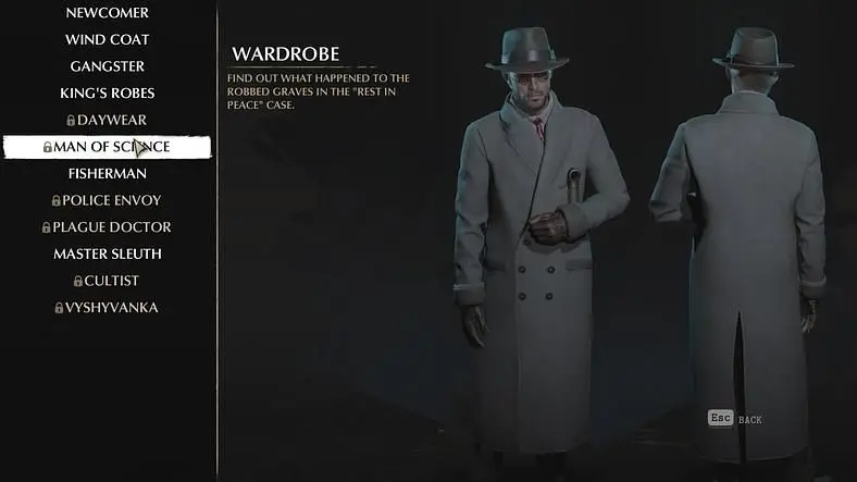 The Sinking City Outfits - How to unlock all Costumes