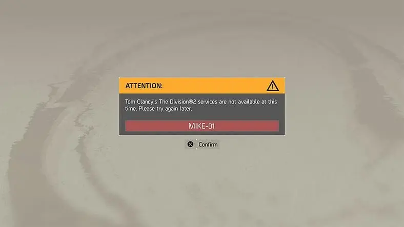 The Division 2 Server Status - Latest Maintenance Reports