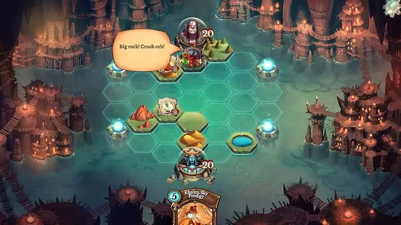 Faeria is a little bit Hearthstone, but it's trying to create its own identity