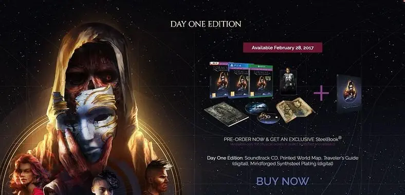 What's Inside Each Of Torment: Tides of Numenera's Three Different Launch Editions?