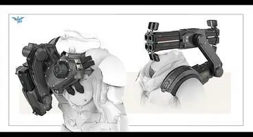 Concept art shows off the arsenal of high-tech weaponry found in Cliff Bleszinski's upcoming Project BlueStreak