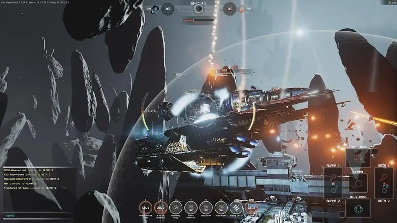 In space, no one can hear you push the lane