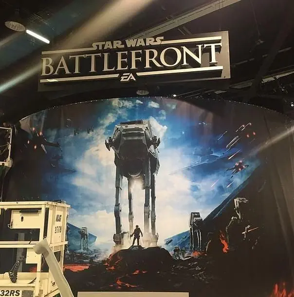 Star Wars: Battlefront banner at Star Wars Celebration spotted