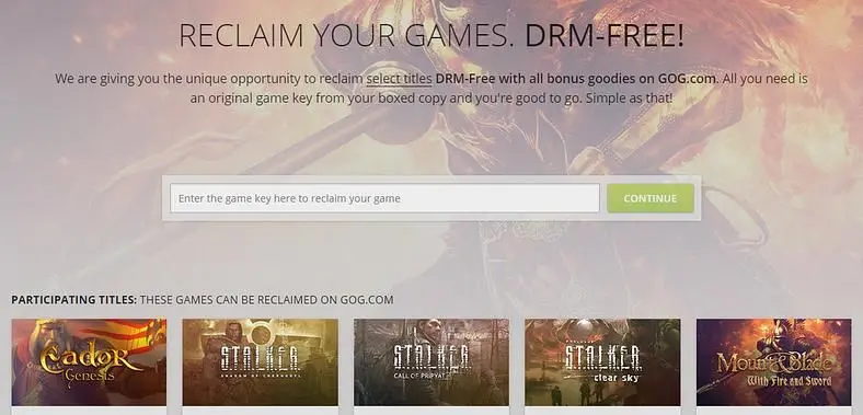 GOG 'reclaim your games' revives S.T.A.L.K.E.R. Gamespy keys, also activating on Steam