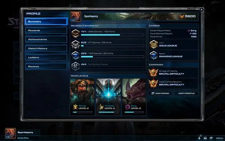 Blizzard introducing level "progression system" in StarCraft II beta