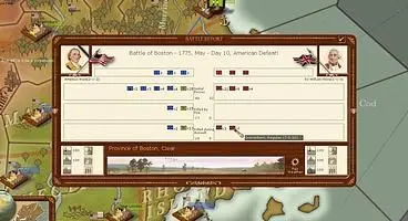 Birth Of America uses a simultaneous turn based battle system, which basically means that its a bloody free for all, much like a typical war.