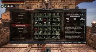 Conan Exiles Building System Overhaul removes the need to clog up your Shortcut Bar