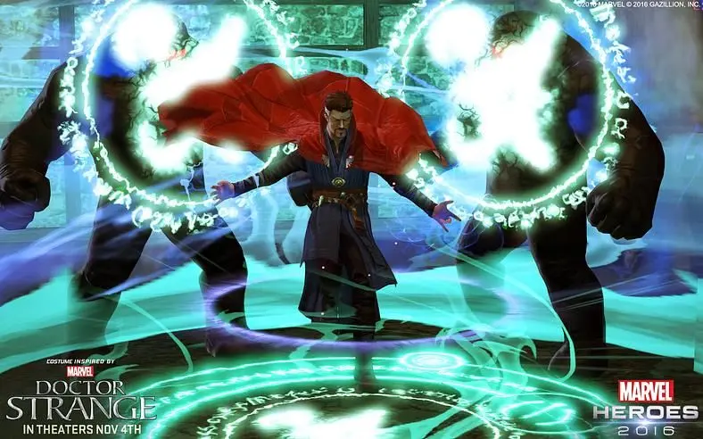 Marvel Heroes gets into The Dr. Strange film with new costumes and free access to the hero