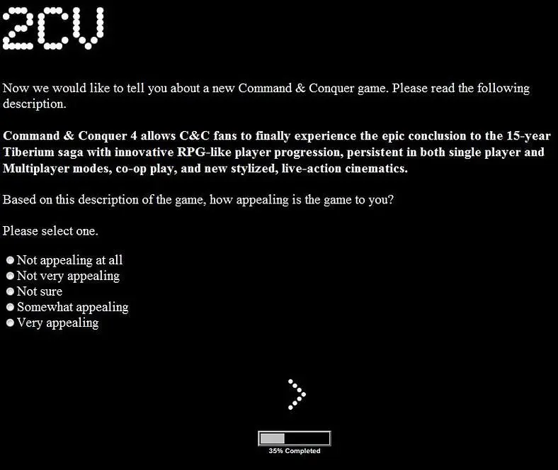 EA has "nothing to confirm" on C&C franchise, survey probes fans