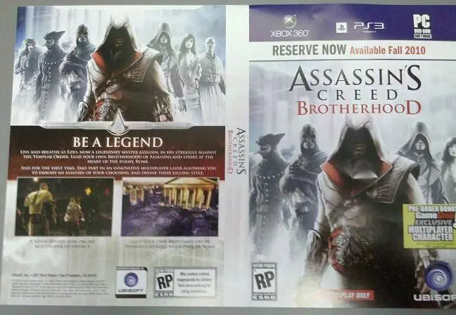 Ubi 'confirms authenticity' of Assassin's Creed: Brotherhood art