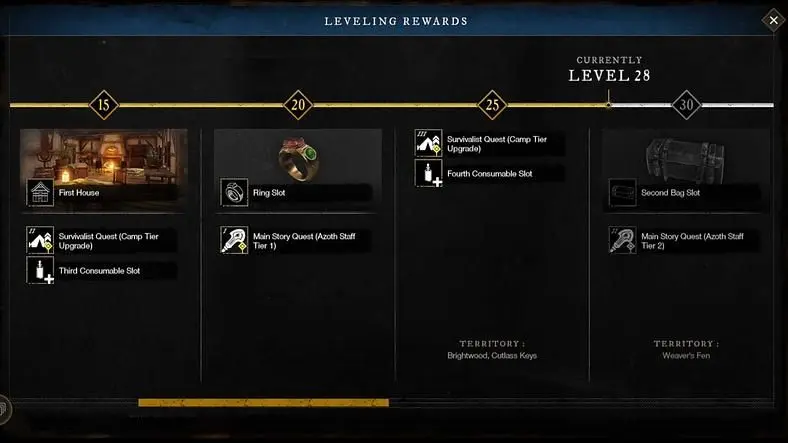 New World Camp Tiers - How to upgrade your camp and the max tiers to reach