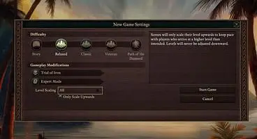Pillars of Eternity 2: Deadfire Expands Level Scaling Options