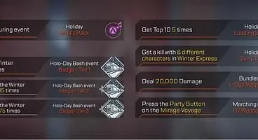 Apex Legends Christmas Holo-Day Bash Event Start Times - Santa Claus Skins and Holiday Collections