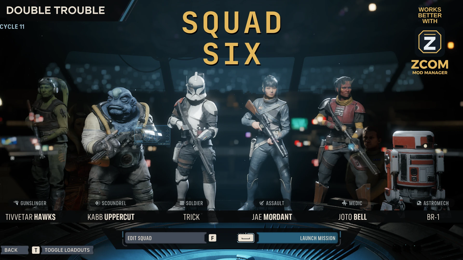 Six Operators deployed in a Zero Company mission