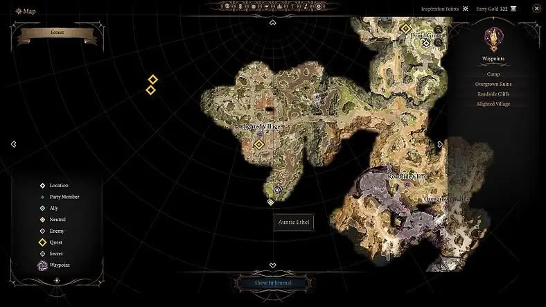 Baldur's Gate 3 Auntie Ethel Hag Boss Location Guide