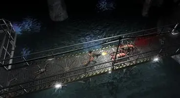 Blood is so hard to get off iron gratings.