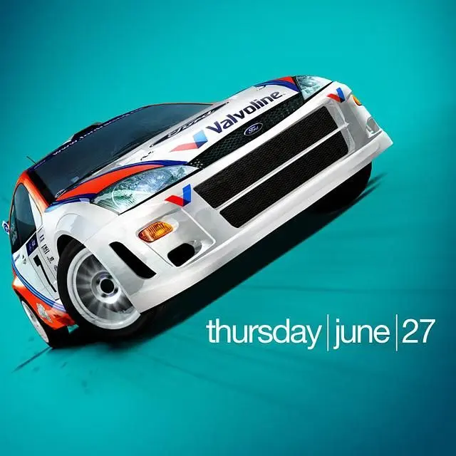 Colin McRae image with June 27 date posted by Codemasters